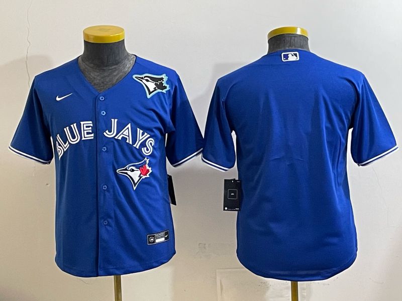 Youth 2025 Nike Toronto Blue Jays Blank blue Game MLB Jersey 04